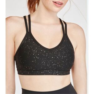 Beyond Yoga Double Back Alloy Speckled Bra